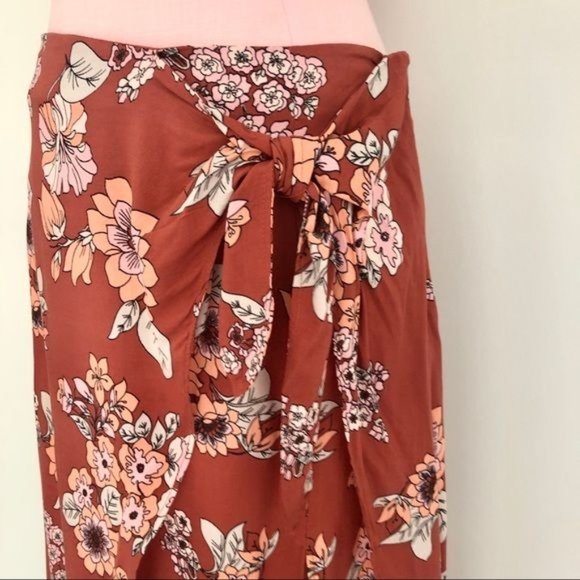 Free People Sunray Sarong Floral Midi Skirt - Picture 5 of 9